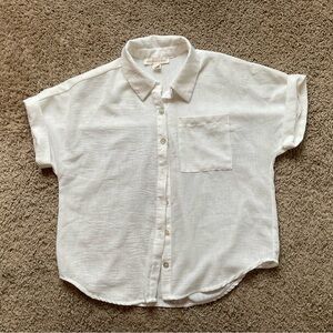 Women’s White Short Sleeve Shirt